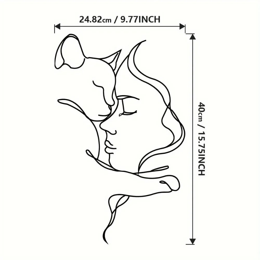 CHOOSEN ONE™ Wire Wall Art – Whimsical Animal Wall Poster - 