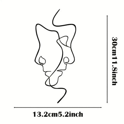 CHOOSEN ONE™ Wire Wall Art – Whimsical Animal Wall Poster - 