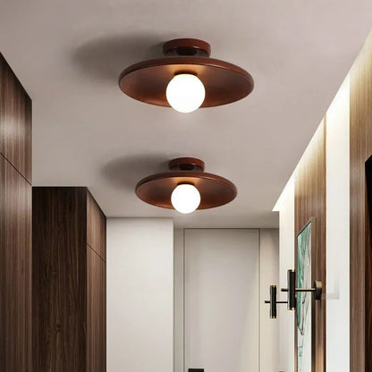 CITO™ Wood Ceiling Lamp – Nordic Flush Mount Light Fixture - 
