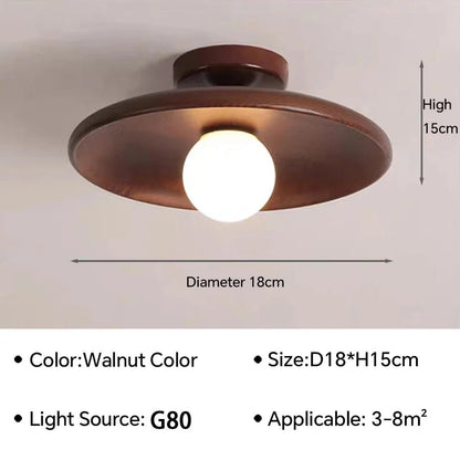 CITO™ Wood Ceiling Lamp – Nordic Flush Mount Light Fixture - 