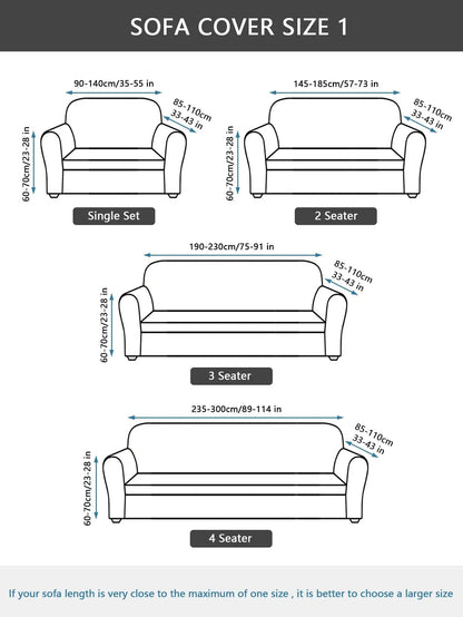 COPRISOF™ Sofa Cover – Stretch Fabric Slipcover for Couch - 