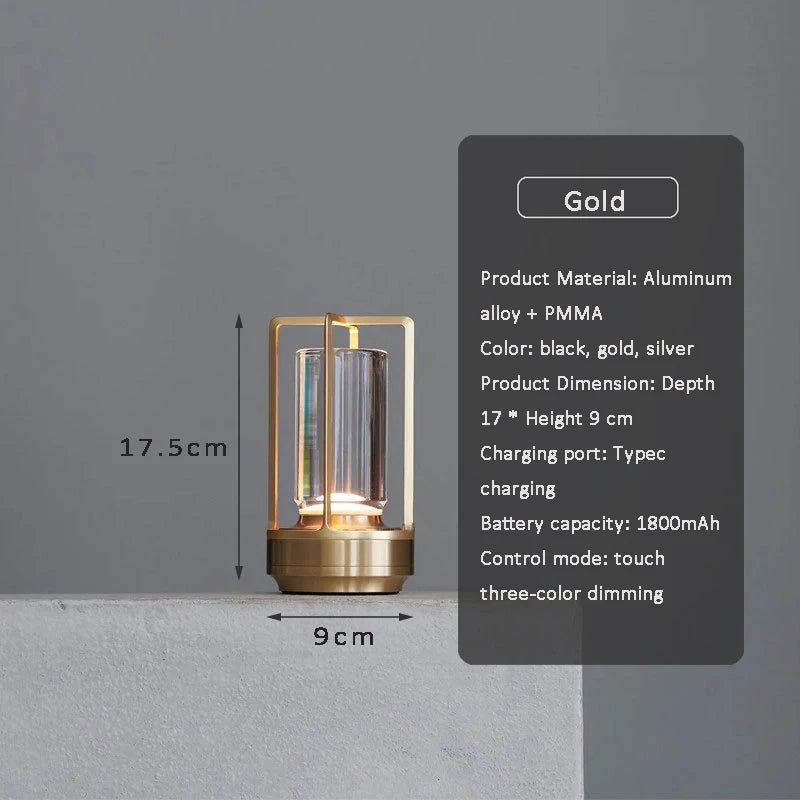 CRUSON™ LED Lantern – Vintage Rechargeable Camping Night Light - 