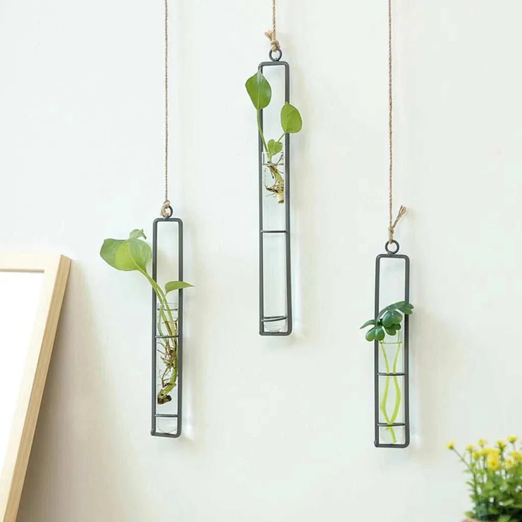 CYCLE™ Wall Planter – Test Tube Vases with Vertical Mount - 