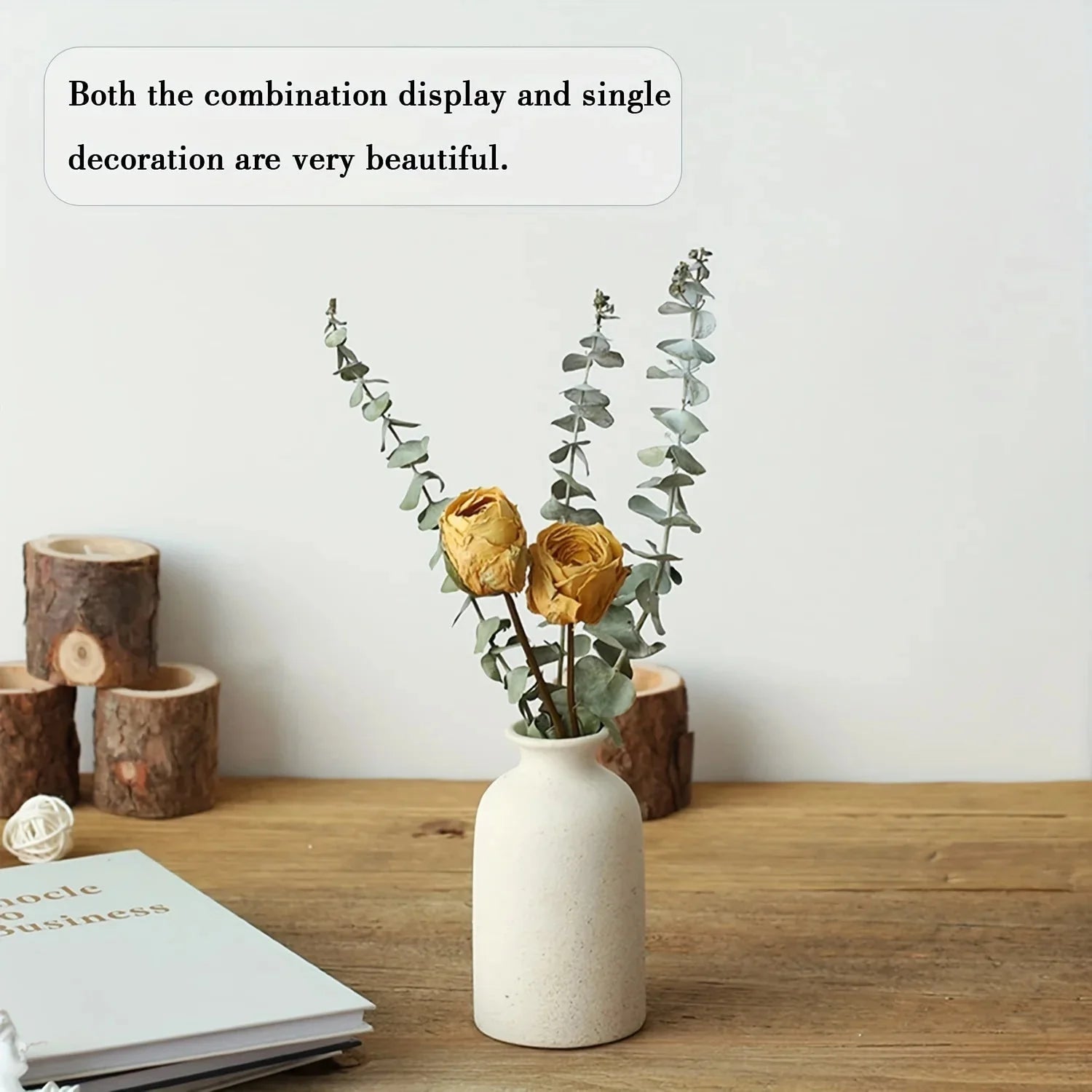 CYNDRO™ Ceramic Vases – Minimalist Matte Set for Home Decor - 