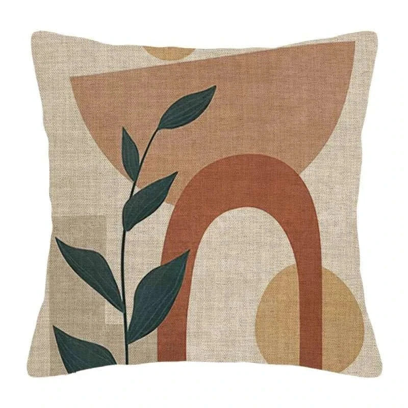 Handmade jacquard pillowcase with artistic pattern, suited for sofas and chairs.