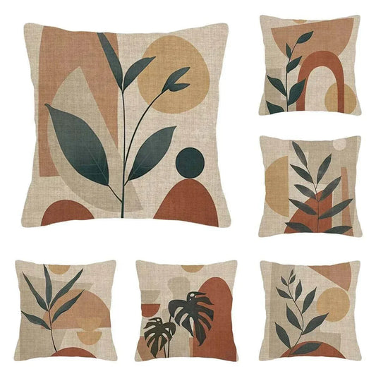 Handmade jacquard pillowcase collection with textured designs, ideal for sofas and chairs.