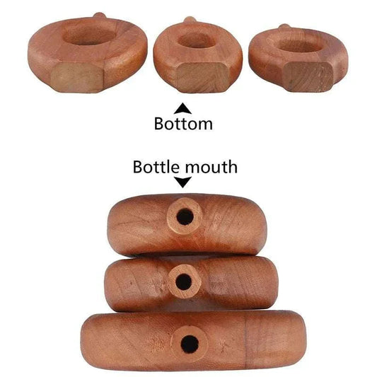 DON™ Wooden Vase – Nordic Minimalist Wood Decor for Shelves - 