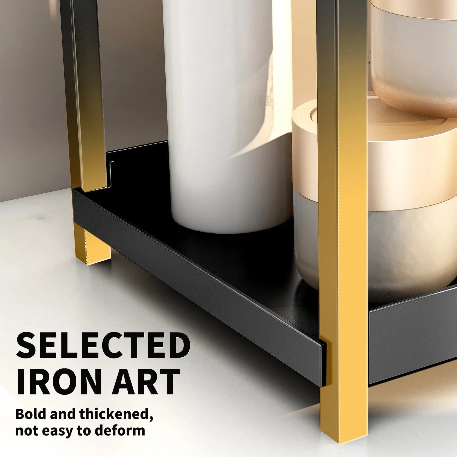 ELLE™ Vanity Organizer – 2 - Tier Shelf for Makeup or Bathroom Use - 