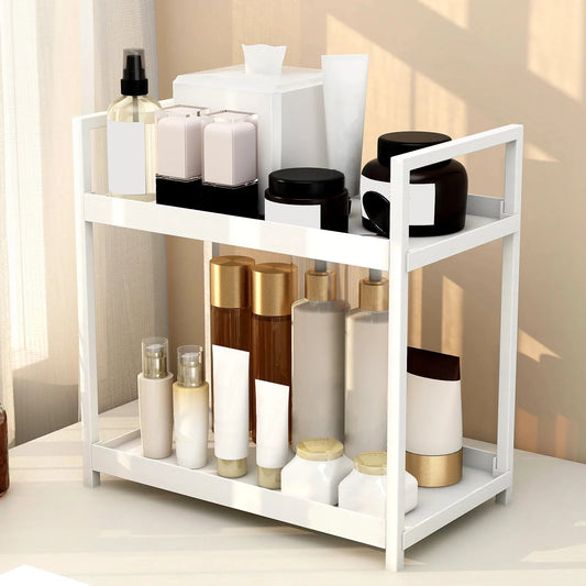 ELLE™ Vanity Organizer – 2 - Tier Shelf for Makeup or Bathroom Use - 