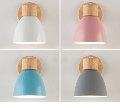 EUTER™ Wood Wall Lamp – Nordic Sconce Light with Pull Switch - 