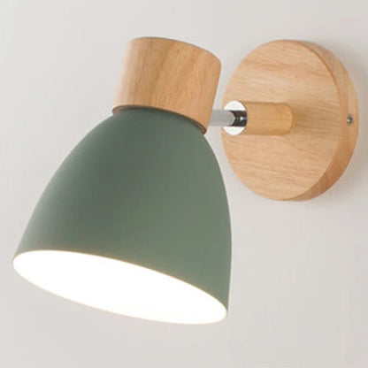 EUTER™ Wood Wall Lamp – Nordic Sconce Light with Pull Switch - 