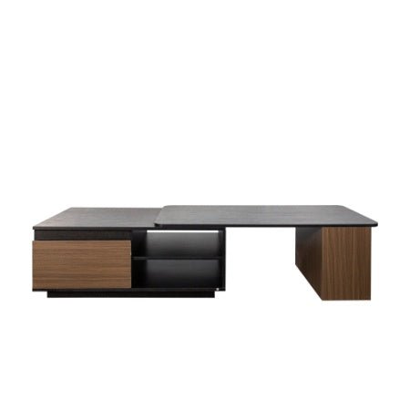 Extendable coffee table SCALA™ – Adjustable center table with drawers - coffe table