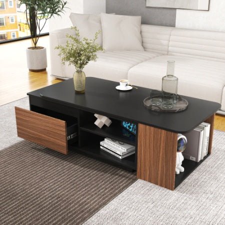 Extendable coffee table SCALA™ – Adjustable center table with drawers - coffe table