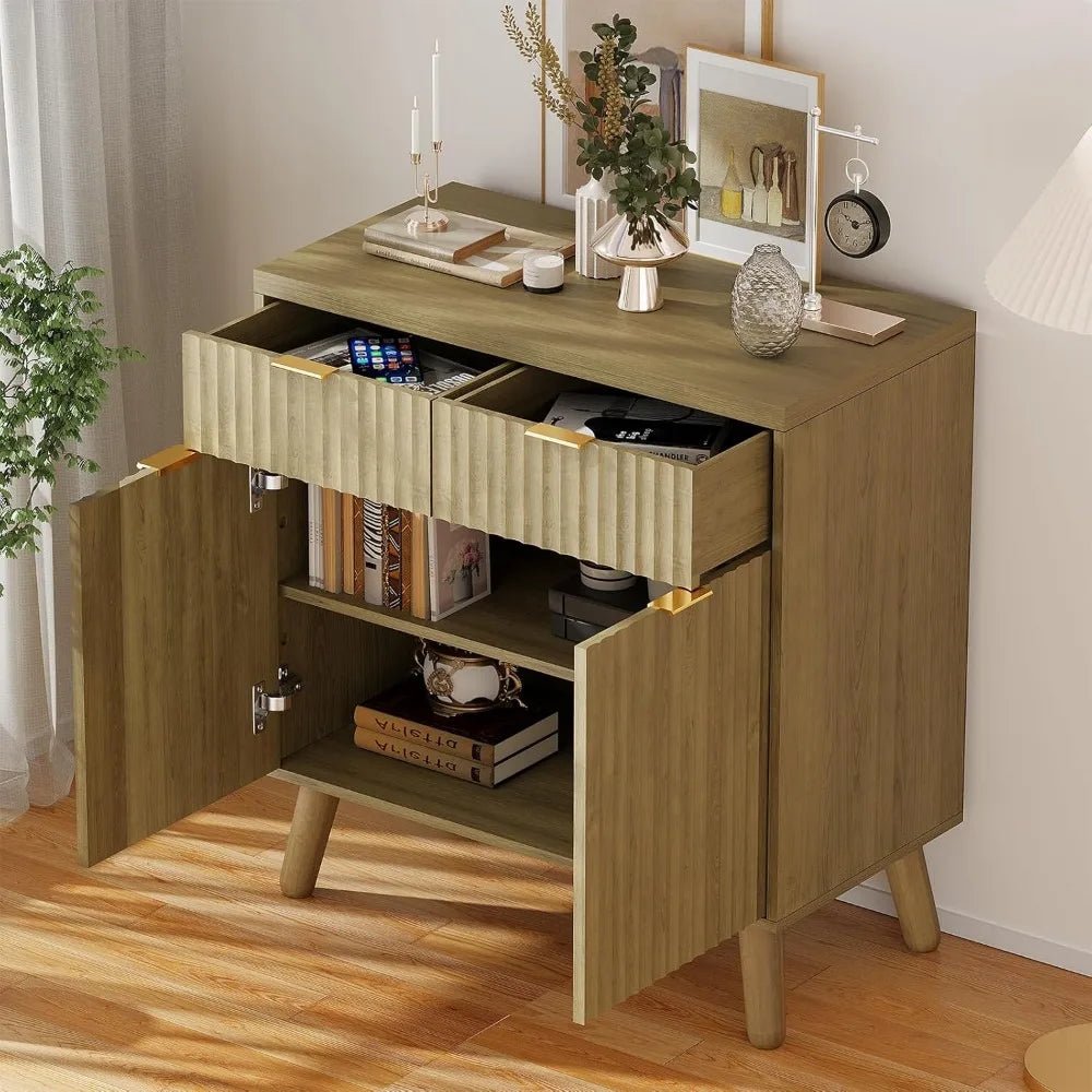 Fluted storage sideboard FLUTO™ - 