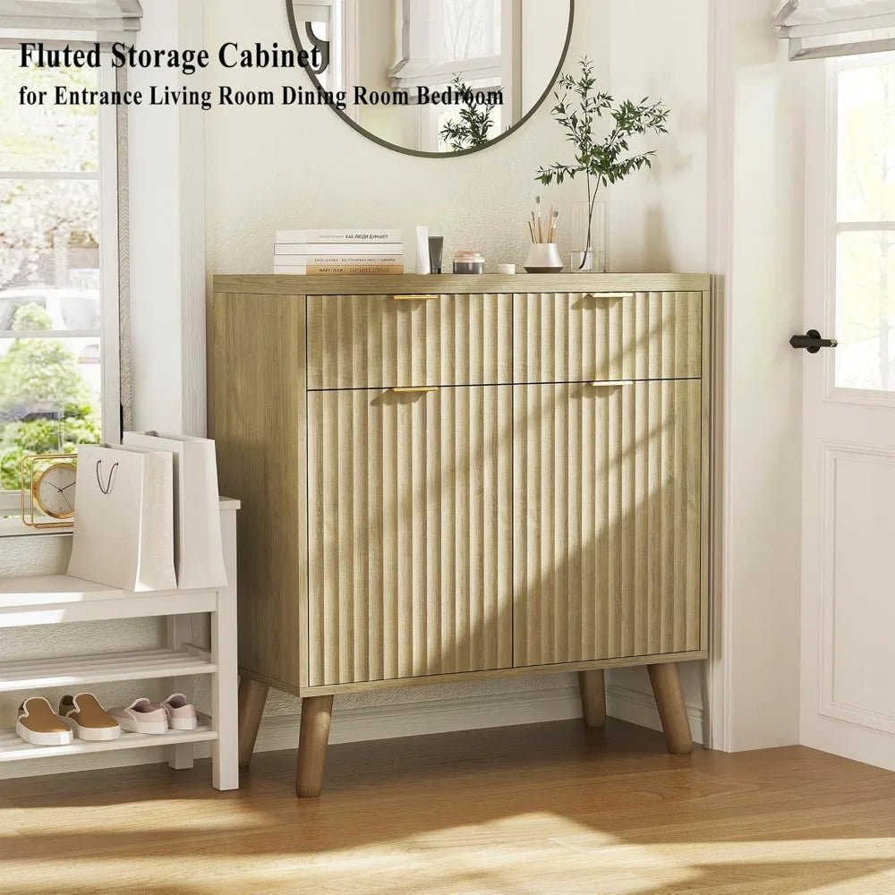 Fluted storage sideboard FLUTO™ - 