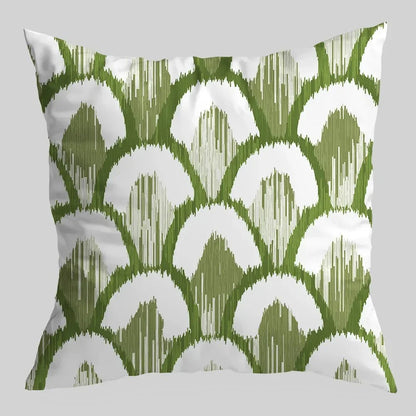 GREENLINE™ Pillow Cover – Cotton Cushion Case with Geometric Print - 