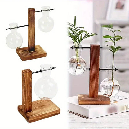 HYDROP™ Indoor Planter – Glass Hydroponic Stand for Herbs - 