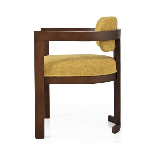 Indoor Upholstered Wood Dining Chair Set Of 2 - 