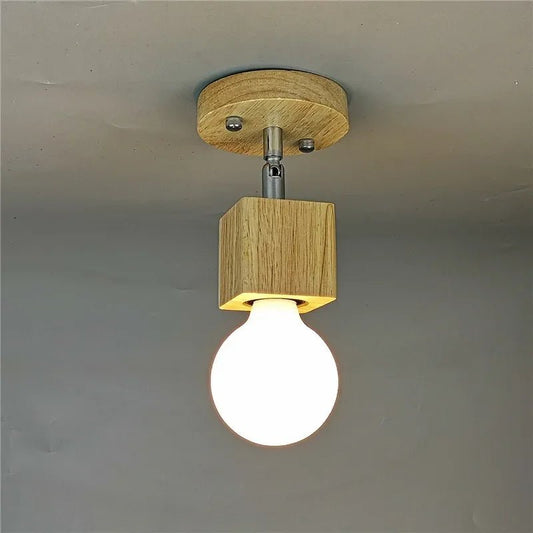 KERNER™ Wooden Ceiling Light – Adjustable Japandi Fixture - 