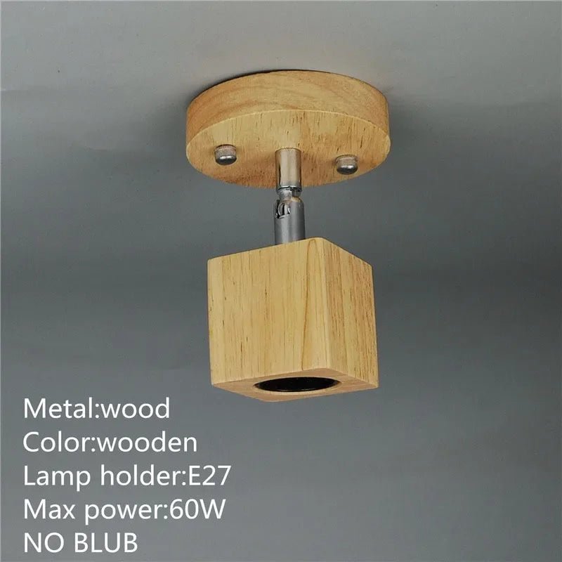 KERNER™ Wooden Ceiling Light – Adjustable Japandi Fixture - 