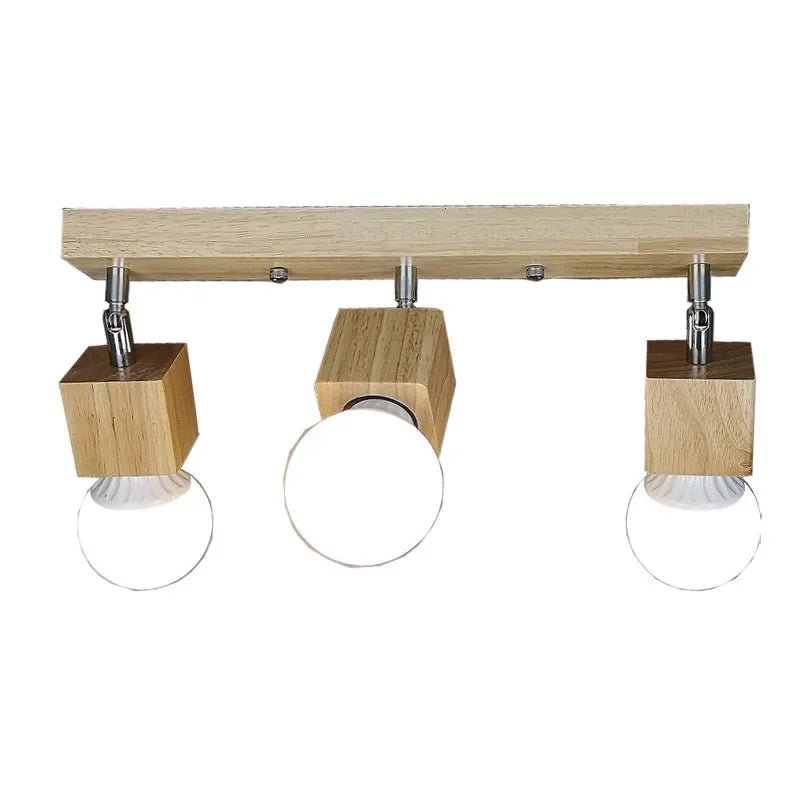 KERNER™ Wooden Ceiling Light – Adjustable Japandi Fixture - 
