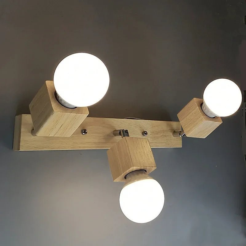 KERNER™ Wooden Ceiling Light – Adjustable Japandi Fixture - 