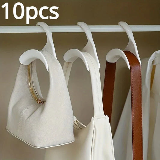 Non-slip multipurpose plastic clothes hangers set of 10.