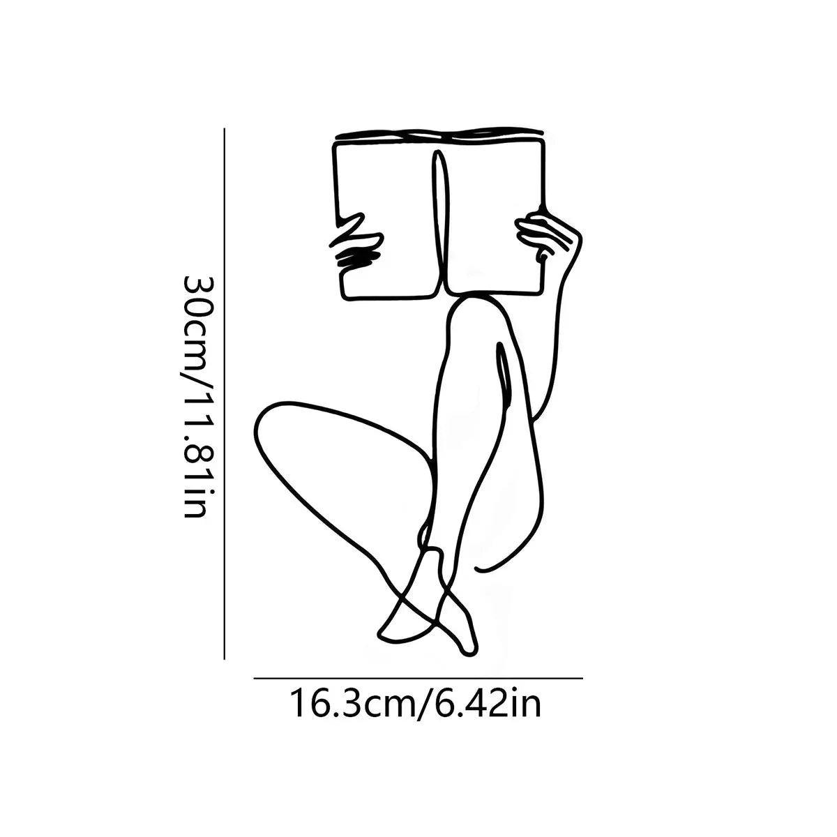 LETTOR™ Wire Wall Art – Minimalist Metal Line Sculpture - 