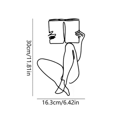 LETTOR™ Wire Wall Art – Minimalist Metal Line Sculpture - 