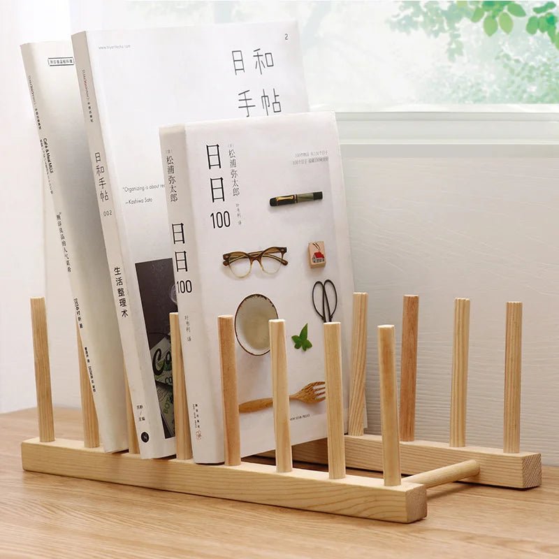 LIGNUX™ Wooden Dish Rack – Minimalist Eco - Friendly Plate Organizer | AURÈA HOME - 