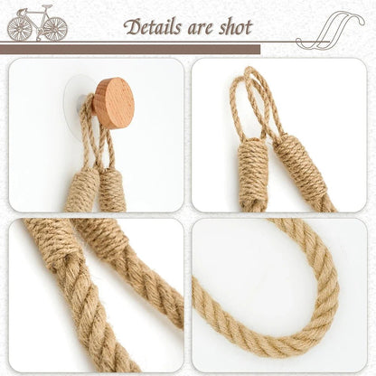 MARINA™ Rope Holder – Hemp Toilet Paper Hanger for Natural Decor - 