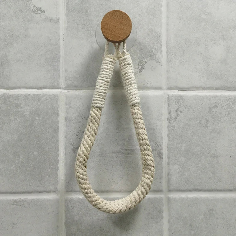 MARINA™ Rope Holder – Hemp Toilet Paper Hanger for Natural Decor - 