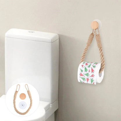 MARINA™ Rope Holder – Hemp Toilet Paper Hanger for Natural Decor - 