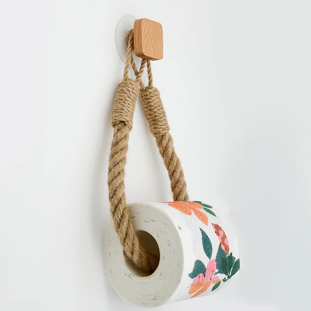 MARINA™ Rope Holder – Hemp Toilet Paper Hanger for Natural Decor - 