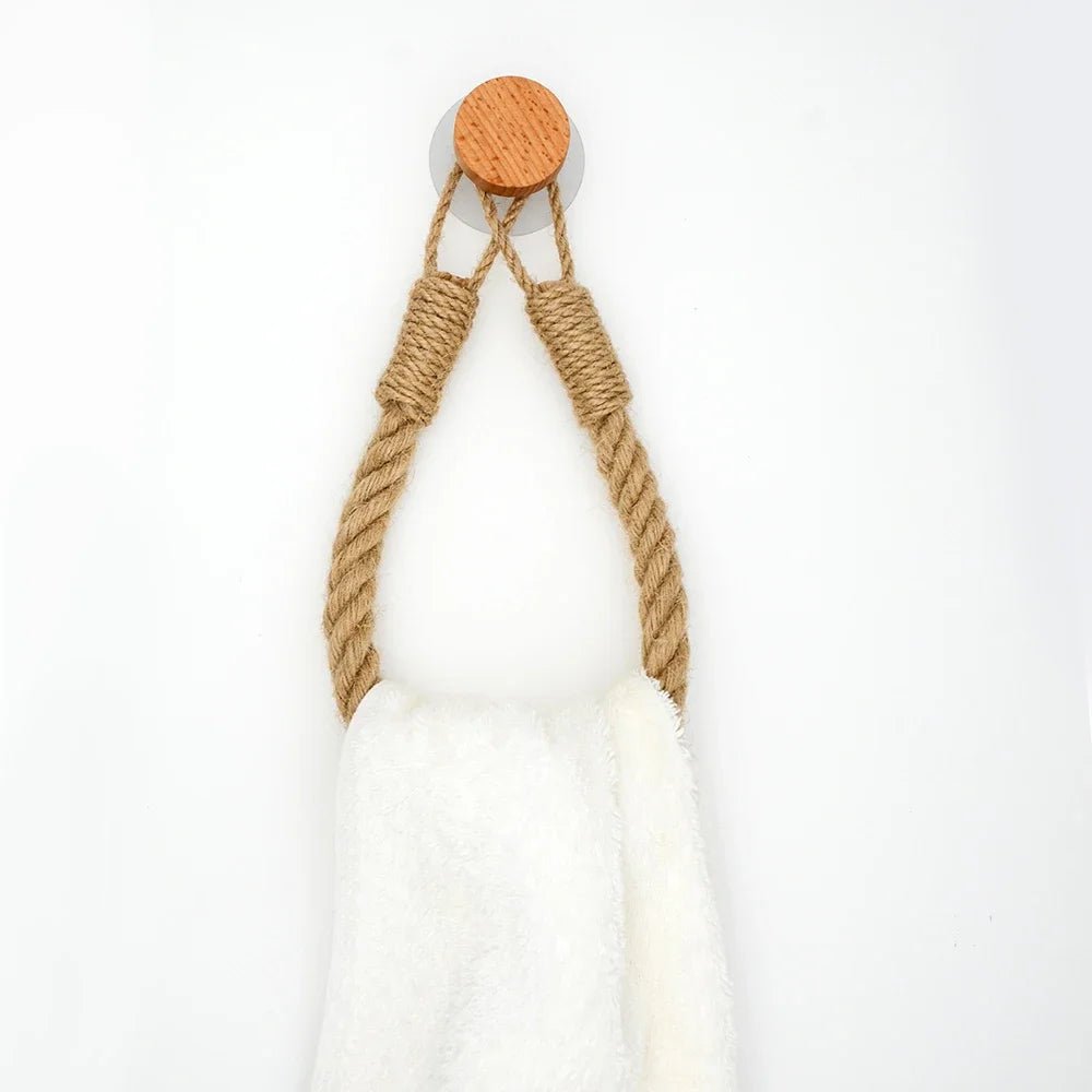 MARINA™ Rope Holder – Hemp Toilet Paper Hanger for Natural Decor - 
