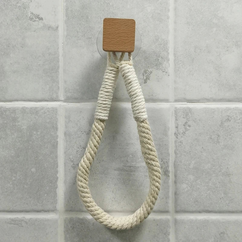 MARINA™ Rope Holder – Hemp Toilet Paper Hanger for Natural Decor - 