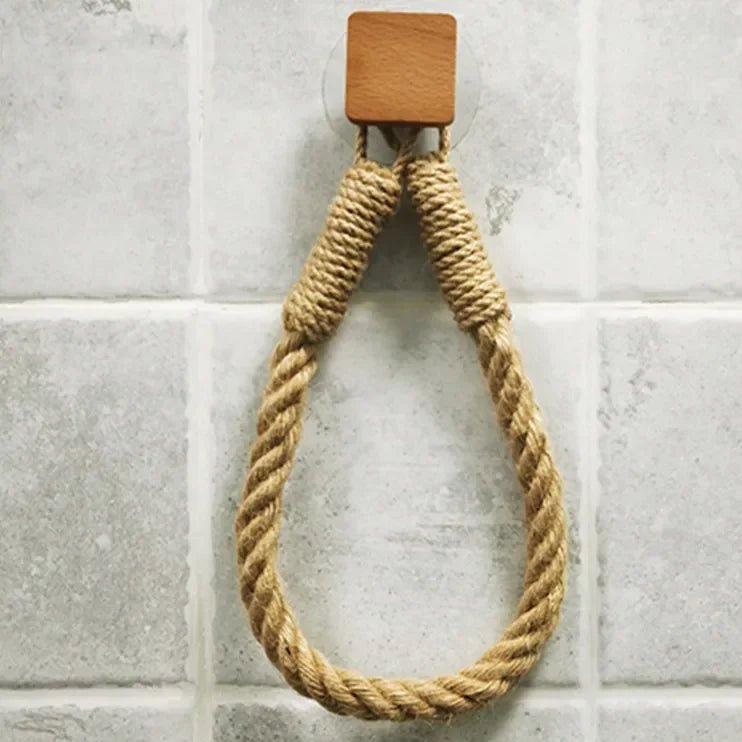 MARINA™ Rope Holder – Hemp Toilet Paper Hanger for Natural Decor - 