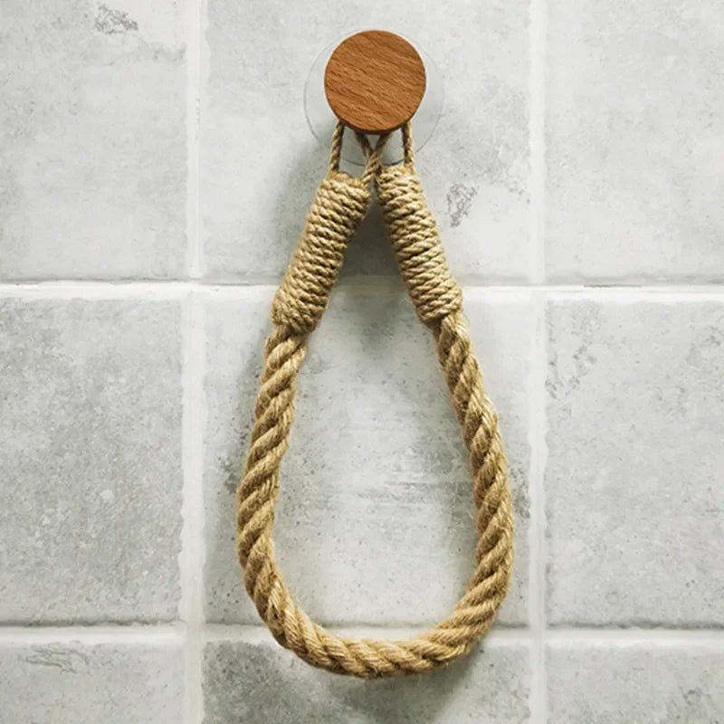 MARINA™ Rope Holder – Hemp Toilet Paper Hanger for Natural Decor - 