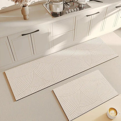 MEUL™ Floor Mat – Diatomite Quick - Dry Mat for Bathroom or Kitchen - 