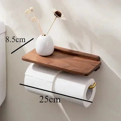 NKOT™ Toilet Paper Holder – Wall - Mounted Modern Dispenser - 