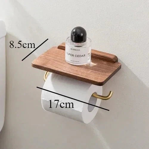 NKOT™ Toilet Paper Holder – Wall - Mounted Modern Dispenser - 