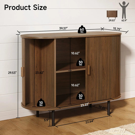 NUBA™ curved sideboard - 