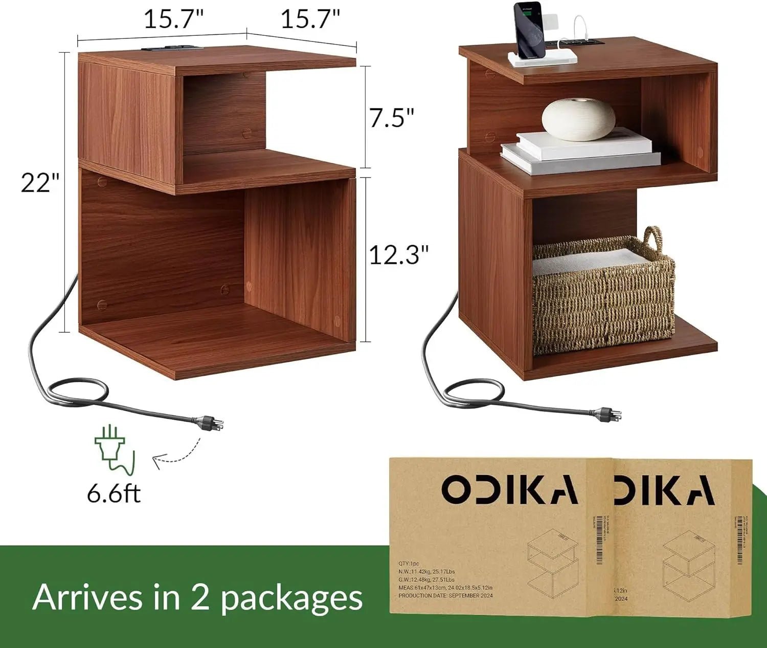 ODIKAs™ nightstand set - (2 pieces) - 