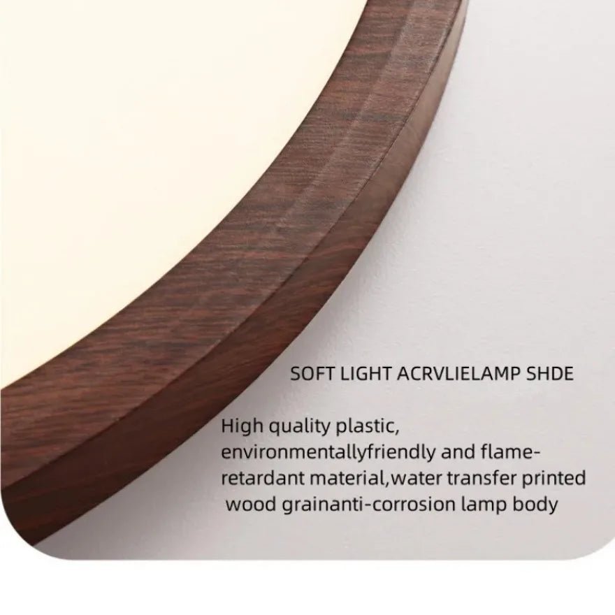 PARAKS™ Ultra•Thin LED Ceiling Light – Wood Finish - 