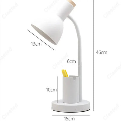 PASTEL™ Desk Lamp – Adjustable Light with Pen Holder for Study - 