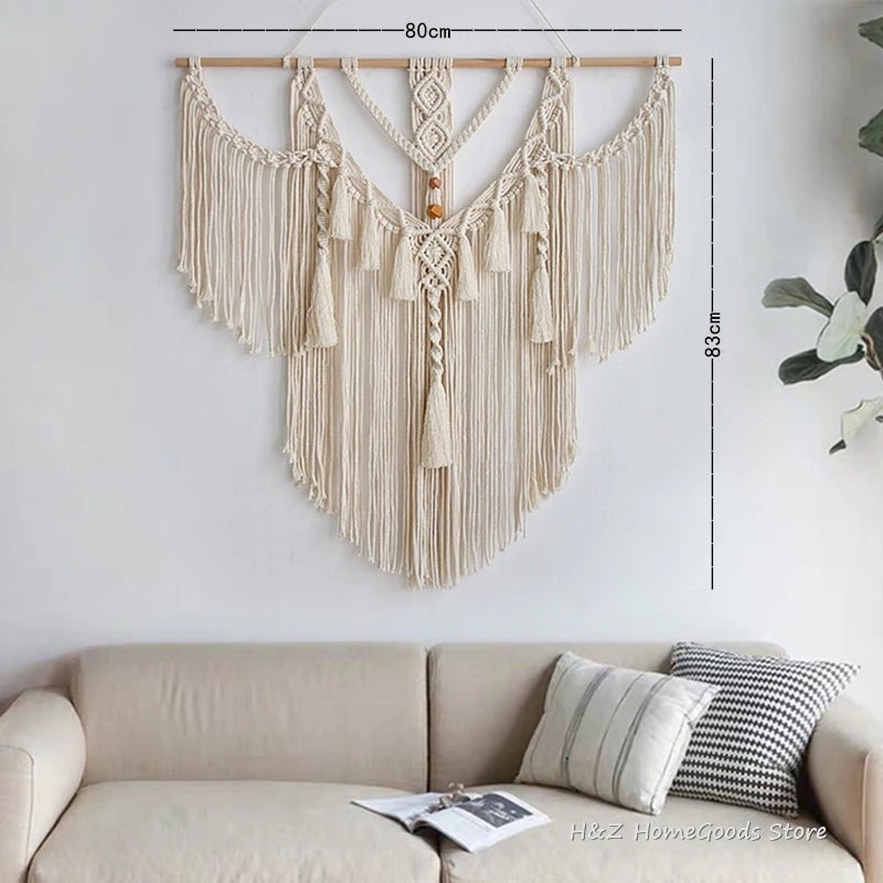 PERSO™ Macrame Wall Hanging – Handwoven Boho Tapestry - 