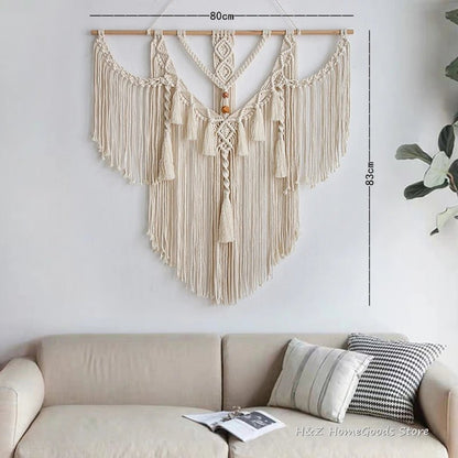 PERSO™ Macrame Wall Hanging – Handwoven Boho Tapestry - 