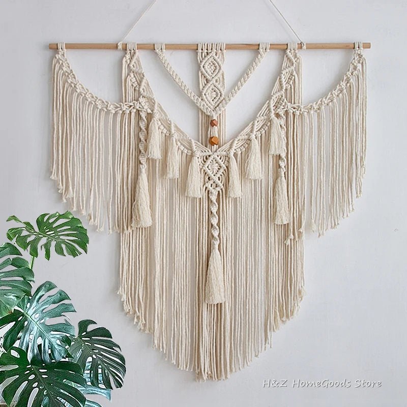 PERSO™ Macrame Wall Hanging – Handwoven Boho Tapestry - 