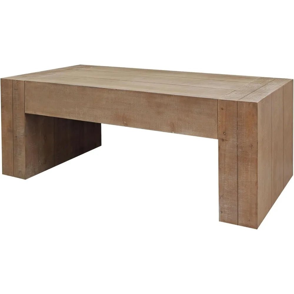Rectangular coffee table RIGA™ – Natural wood with clean lines - 