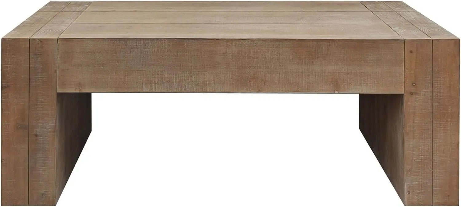Rectangular coffee table RIGA™ – Natural wood with clean lines - 